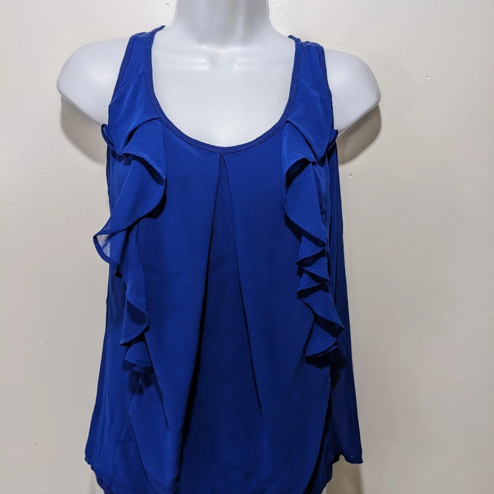 New York & Company Two Piece Matching Top Set XL Tank Blouse And Cardigan #2500